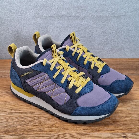 Merrell Shoes - Merrell Alpine Women's 8 EU 38.5 Sneakers Navy Poseidon Suede Retro Casual